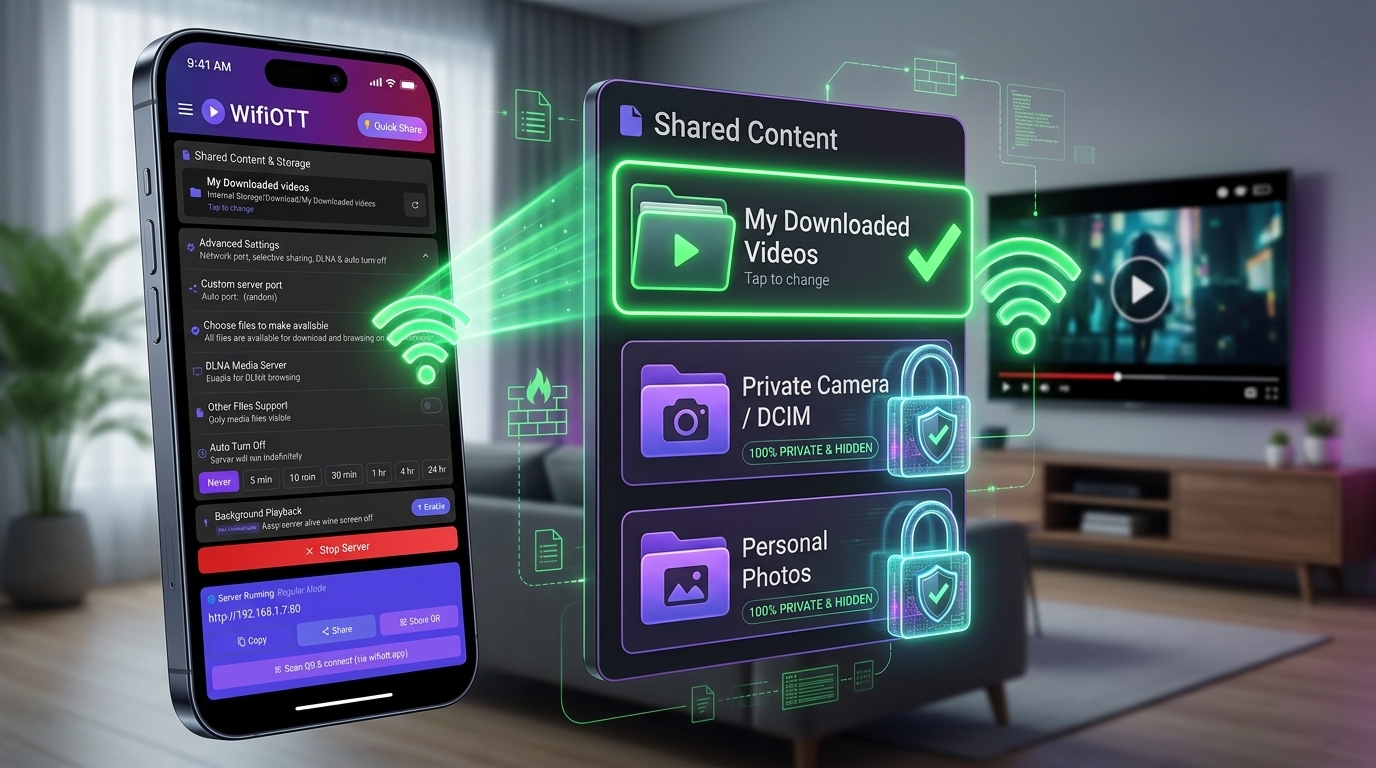 Selektive Medienfreigabe auf Android: Schützen Sie private Fotos beim Streamen auf Familienfernsehen